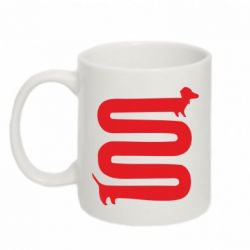 Чашка 320ml оооочень длинная такса - PrintSalon
