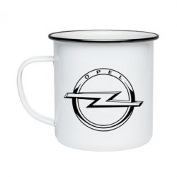 Кружка эмалированная Opel logo - PrintSalon