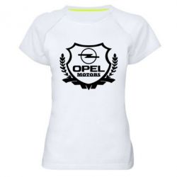 Женская футболка для спорта Opel motors - PrintSalon