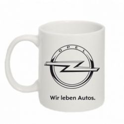 Чашка 320ml Opel Wir leben Autos - PrintSalon