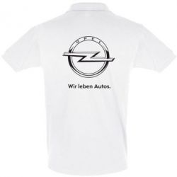 Мужское поло Opel Wir leben Autos - PrintSalon