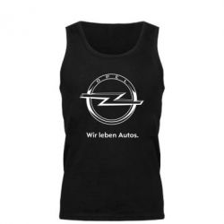 Мужская майка Opel Wir leben Autos - PrintSalon