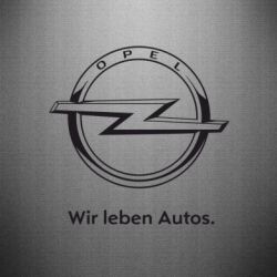 Наклейка Opel Wir leben Autos - PrintSalon