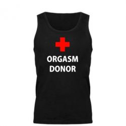 Мужская майка Orgasm Donor - PrintSalon