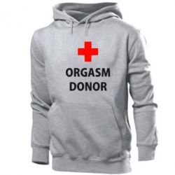 Мужское худи Orgasm Donor - PrintSalon
