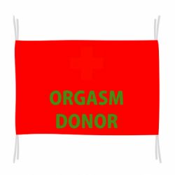 Флаг Orgasm Donor - PrintSalon