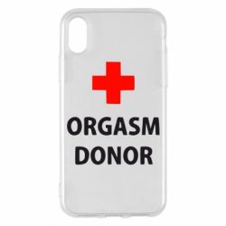 Чехол для iPhone X/Xs Orgasm Donor - PrintSalon