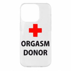 Чехол для iPhone 14 Pro Orgasm Donor - PrintSalon