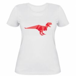 Женская футболка Origami dinosaur - PrintSalon