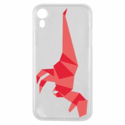 Чехол для iPhone XR Origami dinosaur - PrintSalon
