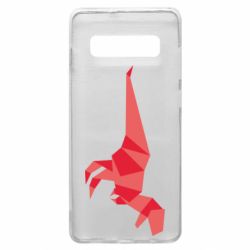 Чехол для Samsung S10+ Origami dinosaur-PrintSalon Чехол для Samsung S10+ Origami dinosaur