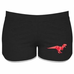 Женские шорты Origami dinosaur - PrintSalon
