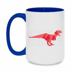 Чашка двухцветная 420ml Origami dinosaur - PrintSalon
