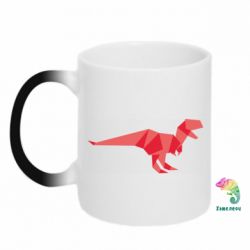 Чашка-хамелеон Origami dinosaur - PrintSalon
