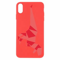 Чехол для iPhone X/Xs Origami dinosaur - PrintSalon