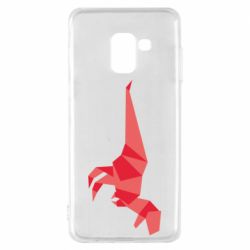 Чехол для Samsung A8 2018 Origami dinosaur - PrintSalon