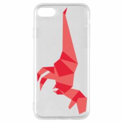 Чехол для iPhone 8 Origami dinosaur - PrintSalon