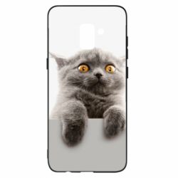 Чохол для Samsung A8+ 2018 Original gray cat - PrintSalon