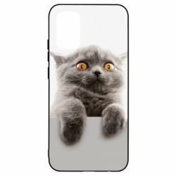Чохол для Samsung A02s/M02s Original gray cat - PrintSalon