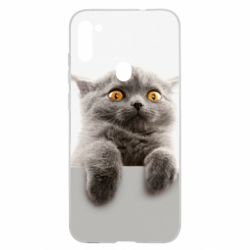 Чохол для Samsung A11 / M11 Original gray cat - PrintSalon