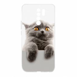 Чохол для Xiaomi Redmi 9 Original gray cat - PrintSalon