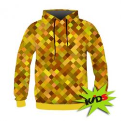 Дитяче 3D худі Осінні пікселі