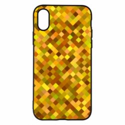 Чехол для iPhone X/Xs Осенние пиксели - PrintSalon