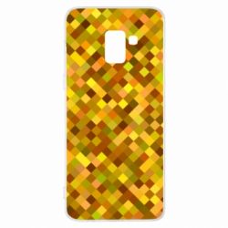 Чехол для Samsung A8+ 2018 Осенние пиксели - PrintSalon