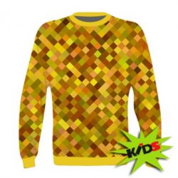 Детский 3D свитшот Осенние пиксели - PrintSalon