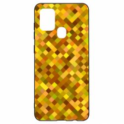 Чехол для Samsung A21s Осенние пиксели - PrintSalon