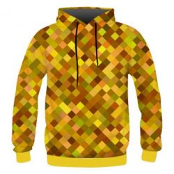 Мужское 3D худи Осенние пиксели