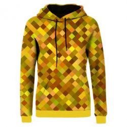 Жіноче 3D худі Осінні пікселі-PrintSalon Жіноче 3D худі Осінні пікселі