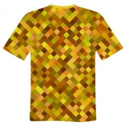 Мужская футболка 3D Осенние пиксели - PrintSalon