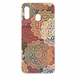 Чехол для Samsung A20 Осенние узоры - PrintSalon