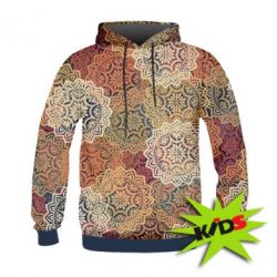Дитяче 3D худі Осінні візерунки