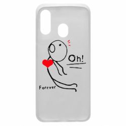 Чехол для Samsung A40 Our love story