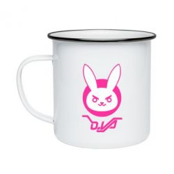 Кружка эмалированная Overwatch dva rabbit - PrintSalon