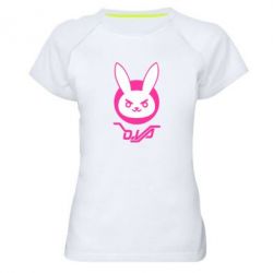 Женская футболка для спорта Overwatch dva rabbit - PrintSalon