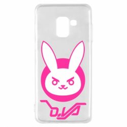 Чехол для Samsung A8 2018 Overwatch dva rabbit - PrintSalon