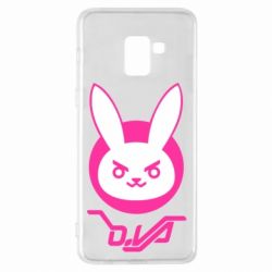 Чехол для Samsung A8+ 2018 Overwatch dva rabbit-PrintSalon Чехол для Samsung A8+ 2018 Overwatch dva rabbit
