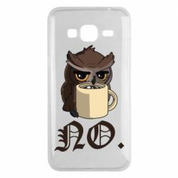 Чехол для Samsung J3 2016 Owl and coffee - PrintSalon