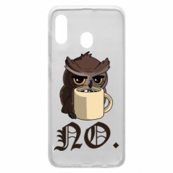 Чехол для Samsung A20 Owl and coffee - PrintSalon