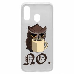 Чехол для Samsung A40 Owl and coffee - PrintSalon