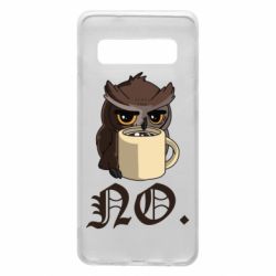Чехол для Samsung S10 Owl and coffee - PrintSalon