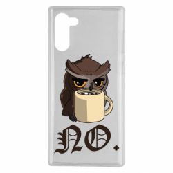 Чехол для Samsung Note 10 Owl and coffee - PrintSalon