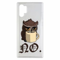 Чехол для Samsung Note 10 Plus Owl and coffee - PrintSalon