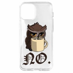 Чехол для iPhone 12 mini Owl and coffee - PrintSalon