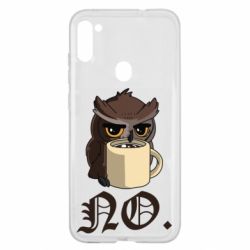 Чехол для Samsung A11/M11 Owl and coffee - PrintSalon