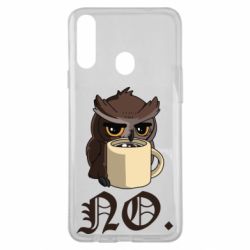 Чехол для Samsung A20s Owl and coffee - PrintSalon