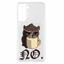 Чехол для Samsung S21 Owl and coffee - PrintSalon